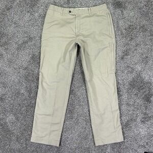 Victorinox Chino Premier Cotton Twill Straight Pant Mens 38 36x32.5 Stone Casual